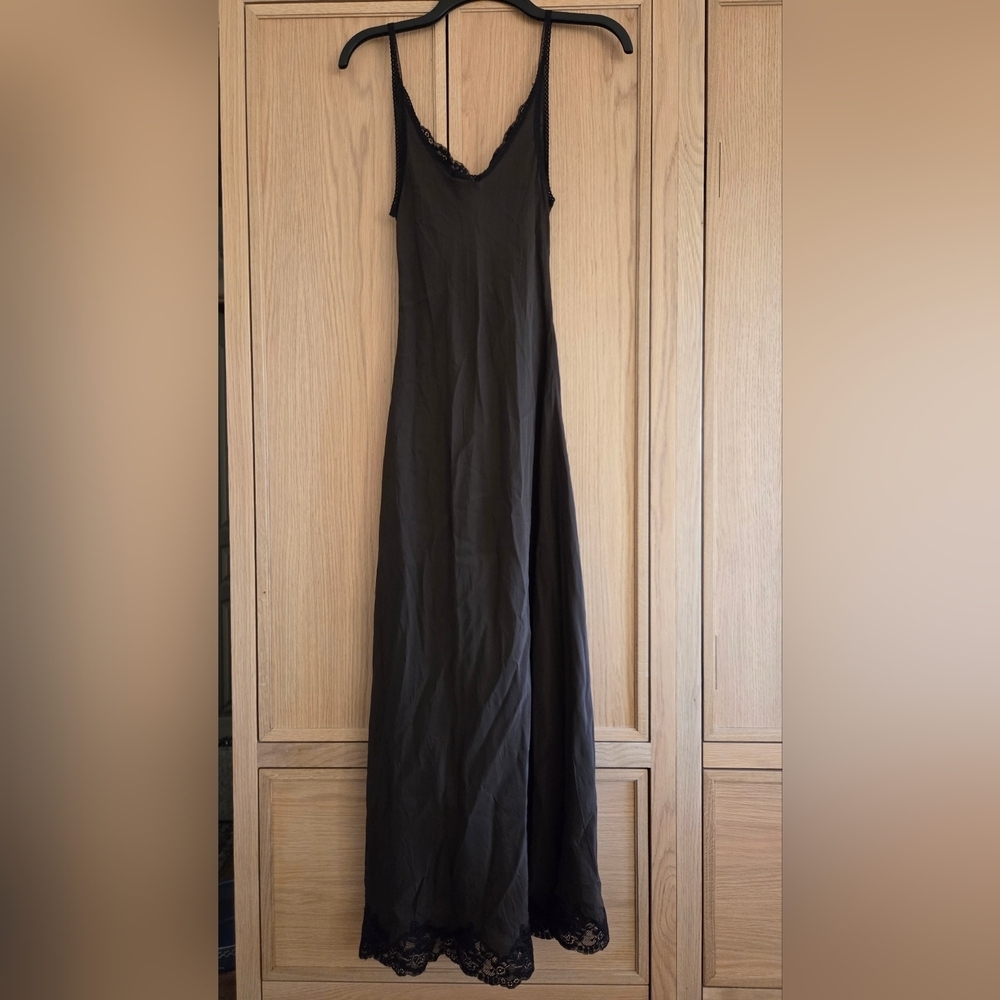 Bec + Bridge Deja Vous Slip Dress Silk And Lace Spaghetti Strap Ankle Length - Picture 14 of 15